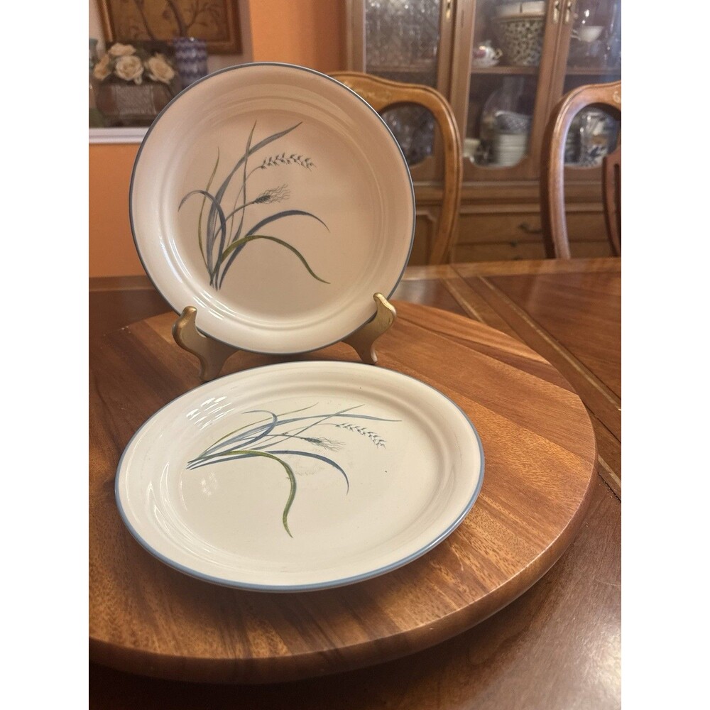 Corelle USA COASTAL BREEZE PATTERN Salad PLATES Blue Green (set of 2) - Picture 7 of 8